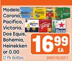 Tony’s Fresh Market Modelo, Corona, Pacifico, Victoria, Dos Equis, Bohemia, Heinekken or 0.00 offer