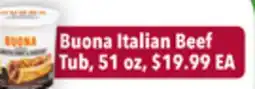 Tony’s Fresh Market Buona Italian Beef Tub offer