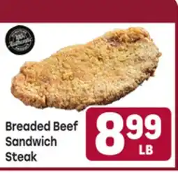 Tony’s Fresh Market Breaded Beef Sandwich Steak offer