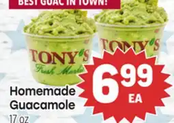 Tony’s Fresh Market Homemade Guacamole offer