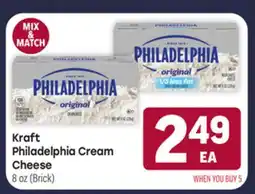 Tony’s Fresh Market Kraft Philadelphia Cream Cheese offer
