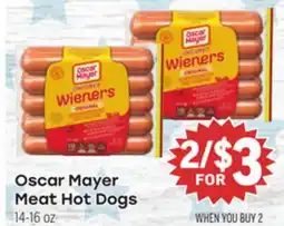 Tony’s Fresh Market Oscar Mayer Meat Hot Dogs offer