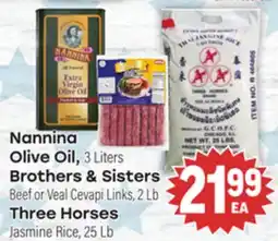 Tony’s Fresh Market Nannina Olive Oil, Brothers & Sisters, Three Horses offer