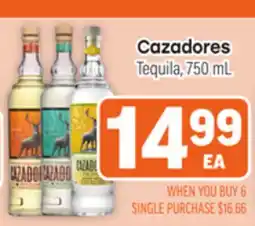 Tony’s Fresh Market Cazadores Tequila offer