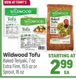 Tony’s Fresh Market Wildwood Tofu offer