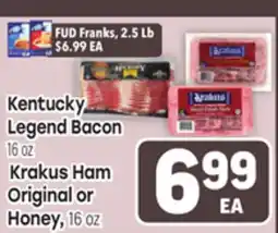 Tony’s Fresh Market Kentucky Legend Bacon, Krakus Ham Original or Honey offer