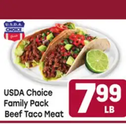 Tony’s Fresh Market USDA Choice Family Pack Beef Taco Meat offer