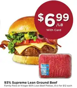 Mariano's 93% Supreme Lean Ground Beef offer