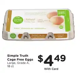Mariano's Simple Truth Cage Free Eggs offer