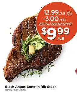 Mariano's Black Angus Bone-In Rib Steak offer
