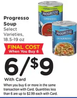 Mariano's Progresso Soup offer