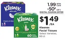 Mariano's Kleenex Facial Tissues offer