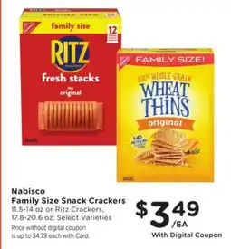 Mariano's Nabisco Family Size Snack Crackers offer