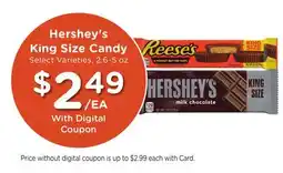 Mariano's Hershey's King Size Candy offer