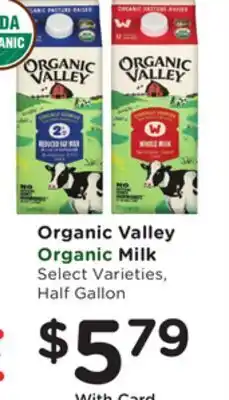 Mariano's Organic Valley Organic Milk offer