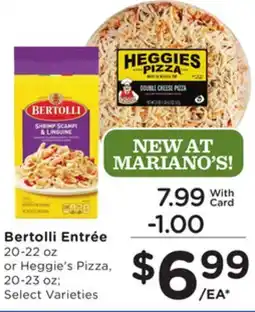 Mariano's Bertolli Entrée offer