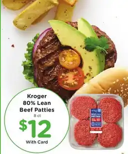 Mariano's Kroger 80% Lean Beef Patties offer