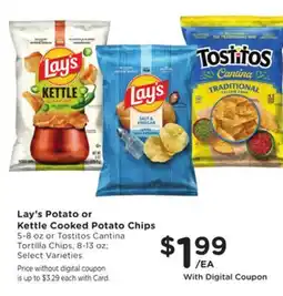 Mariano's Lay's Potato or Kettle Cooked Potato Chips offer