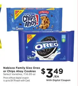 Mariano's Nabisco Family Size Oreo or Chips Ahoy Cookies offer