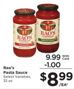 Mariano's Rao's Pasta Sauce offer