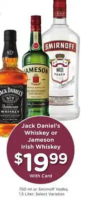 Mariano's Jack Daniel's Whiskey or Jameson Irish Whiskey offer