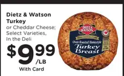 Mariano's Dietz & Watson Turkey or Cheddar Cheese offer