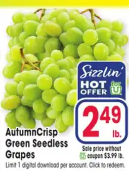 Jewel-Osco AutumnCrisp Green Seedless Grapes offer