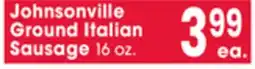 Jewel-Osco Johnsonville Ground Italian Sausage offer