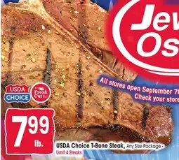 Jewel-Osco USDA Choice T-Bone Steak offer