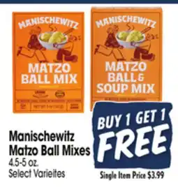Jewel-Osco Manischewitz Matzo Ball Mixes offer
