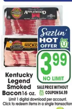 Jewel-Osco Kentucky Legend Smoked Bacon offer
