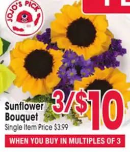 Jewel-Osco Sunflower Bouquet offer