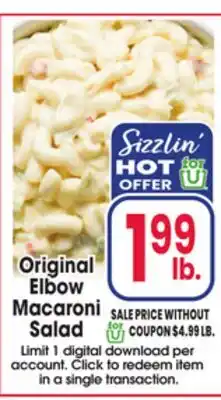 Jewel-Osco Original Elbow Macaroni Salad offer