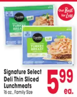 Jewel-Osco Signature Select Deli Thin Sliced Lunchmeats offer
