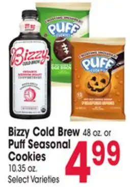 Jewel-Osco Bizzy Cold Brew 48 oz. or Puff Seasonal Cookies offer
