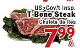 Rio Valley Market US Gov't Insp. T-Bone Steak offer