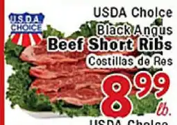 Rio Valley Market USDA Choice Black Angus Beef Short Ribs offer