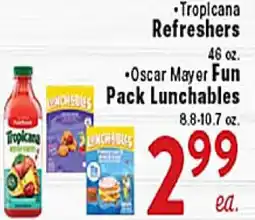 Rio Valley Market • Tropicana Refresers • Oscar Mayer Fun Pack Lunchables offer