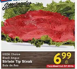 Rio Valley Market USDA Choice Black Angus Sirloin Tip Steak offer