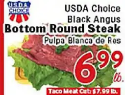 Rio Valley Market USDA Choice Black Angus Bottom Round Steak offer