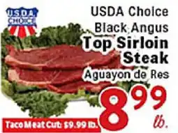 Rio Valley Market USDA Choice Black Angus Top Sirloin Steak offer