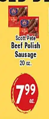 Rio Valley Market Scott Pete Beef Polish Sausage offer