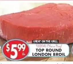 Compare Foods Great on the grill top round london broil offer