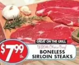Compare Foods Usda Choice Beef Boneless Sirloin Steaks offer