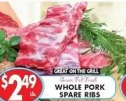 Compare Foods Great on the grill whole pork spare ribs offer