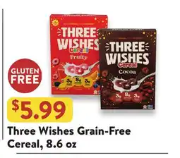 Fresh Thyme Three Wishes Grain-Free Cereal offer