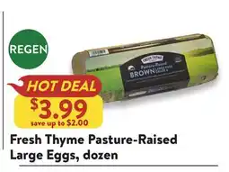 Fresh Thyme Fresh Thyme Pasture-Raised Large Eggs offer