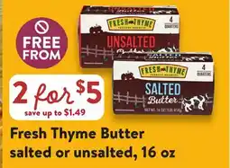 Fresh Thyme Fresh Thyme Butter offer