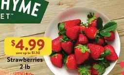 Fresh Thyme Strawberries offer