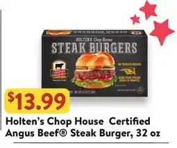 Fresh Thyme Holten's Chop House Certified Angus Beef Steak Burger offer